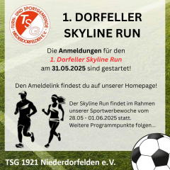 Anmeldungsstart - 1. Dorfeller Skyline Run